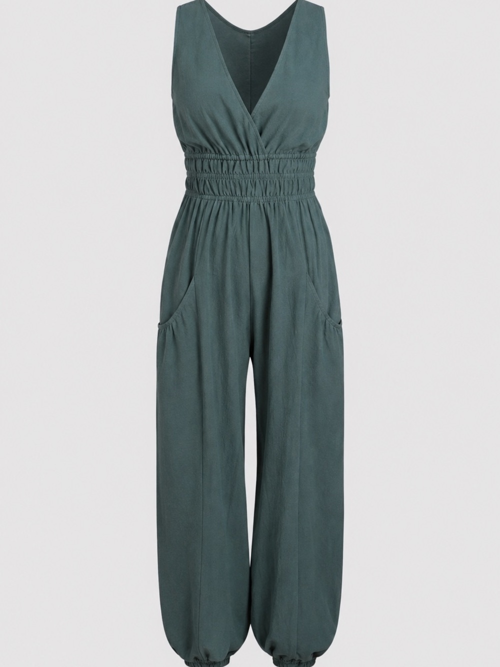 NWT Cider Sleeveless Teal Jumpsuit